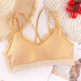 thumbnail image 2 of LRen Training Bras for Girls 10-12 Soft Comfortable Training Bras Girls Seamless Wireless Sports Bralettes Solid Color Light Padded Yoga Crop Tops for, 2 of 8