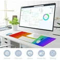 thumbnail image 3 of Rainbow Color Tie Dye Large Gaming Mouse Pad Big Mousepad Mice Keyboard Mat with Non-Slip Rubber Base for Computer Laptop Home & Office, 35.4 X 15.7 inch, 3 of 5