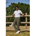 thumbnail image 5 of COOFANDY Mens Cotton Chino Pant Casual Stretch Baggy Pants Business Pant Golf Pants, 5 of 6