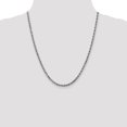 thumbnail image 2 of Leslie's 14K White Gold 4.00mm Diamond-Cut Rope Chain (Weight: 28.63 Grams, Length: 22 Inches), 2 of 5