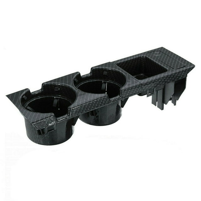 51168217953 New Double Hole Car Styling Front Center Console Storage Box Coin + Cup Holder For BMW E46 Series 1999-2006