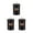 Black, variant on WINDLAND Pack of 3 Retro Style Kitchen Canisters Set Airtight Metal Storage Jars with Lid