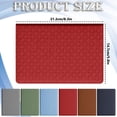 thumbnail image 3 of Meiix Quilted Leather Business Notebook, Lay Flat Lined Journal with Ribbon Bookmark for Work (Wine Red), 3 of 4