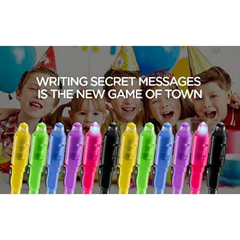 Invisable Ink Pen Marker Secret spy Message Writer with uv Light Fun A —  SyPens