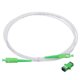 thumbnail image 1 of 1Pcs 6.6Ft Cable de fibra óptica simple modo OS2 LSZH SC/APC-SC/APC con armadura y adaptador óptico blanco, 1 of 5