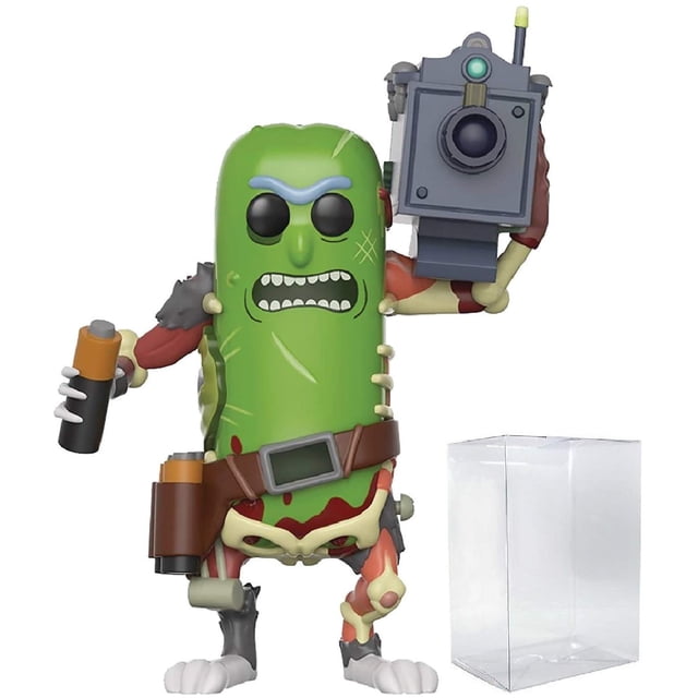 Funko Pop! Animation: Rick and Morty - Pickle Rick with Laser Cannon #332 Vinyl Figure (Bundled with Pop Box Protector Case) Funko -