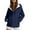 Navy, variant on Arlun Oversized Outdoor Windbreaker Hood Jackets for Women Thick Warm Zipper up Casual Fashion Streetwear Coat 2025 Autumn Winter Long Sleeve Comfortable Stylish Outwear Navy XL
