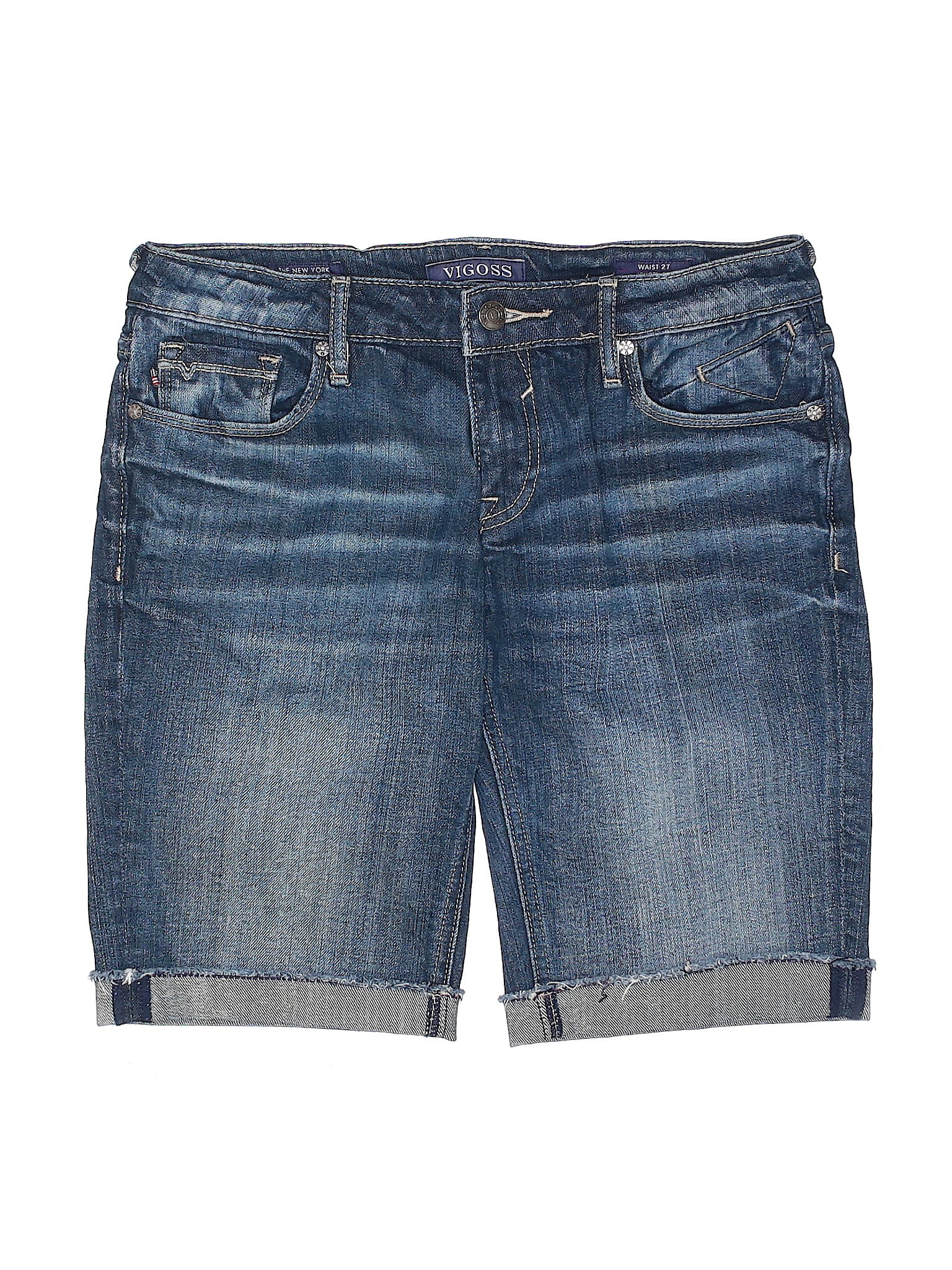 Vigoss - Pre-Owned Vigoss Women's Size 27W Denim Shorts - Walmart.com ...