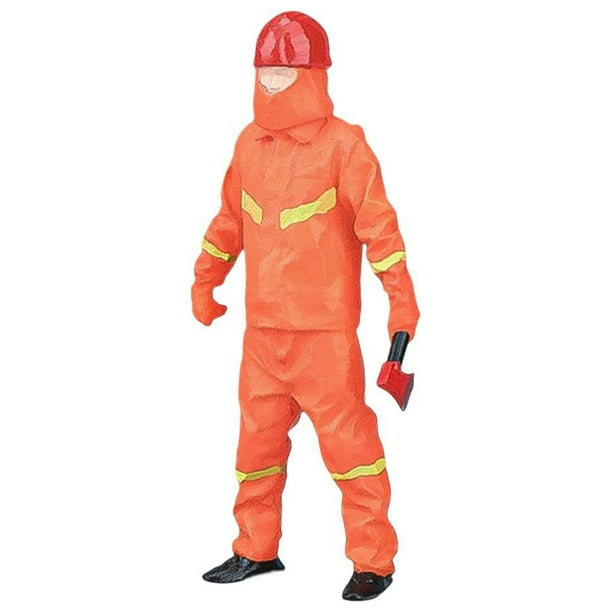 Modelos realistas a escala 1/32 Figuras humanas Adornos de personas diminutas Modelo de personas en miniatura Naranja A