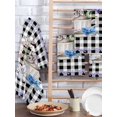 thumbnail image 2 of Easter Kitchen Dish Towels for Drying Dishes Set of 2, Spring Bunny Botanical Blooms Flowers Black Plaid Waffle Weave Microfiber Hand Tea Bathroom Towels Quick Dry & Absorbent Towel 15.7x23.6, 2 of 7