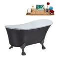 thumbnail image 2 of 55" Streamline N359BGM-IN-BGM Clawfoot Tub and Tray With Internal Drain, 2 of 13