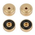 thumbnail image 2 of 4* Alloy Speaker Audio Isolation Feet Speaker Spike Pads with Non-Slip Rubber Rings for Audio,Speakers, Subwoofers, Home Theater, 2 of 9