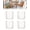 4PCS S, variant on Crystal Clear Freezer Storage Bins - 4/8 Pack New Clear Plastic Bins for Refrigerator & Pantry, Stackable Kitchen Cabinet Organizer with Handles for Frozen Food, Meat & Veggies