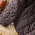thumbnail image 4 of Uaswgudfs Women's Olive Green Quilted Jacket, Long Sleeve Loose Casual Winter Coat - Warm Outerwear Purple 2XL, 4 of 9