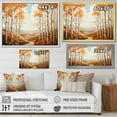 thumbnail image 4 of Designart "Birch Woods Autumn I" Floral Floater Framed Wall Art Print, 4 of 7