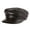 Brown, variant on Fashion Genuine Leather Hat Hi-gh Qu-ality Flat Cap For Men Women Army Mili-tary Hats Autumn Winter Leather Caps ,Classic Design