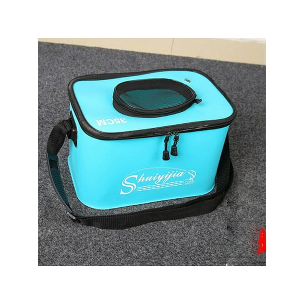 Avamo Fish Bucket Multifunctional Fishing Bags Double Zip Water Bag