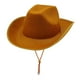 thumbnail image 5 of Sombrero de vaquera, sombrero de vaquero occidental, decoración, gorra occidental, accesorio de disfraz, sombrero de jazz marrón, 5 of 9