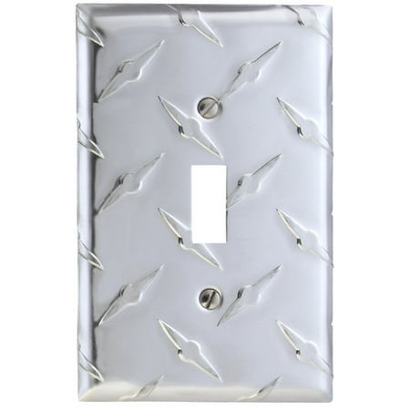 Elumina Garage Diamond Cut Design Wallplate, Toggle