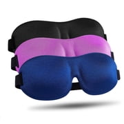 Ktoot 1Pcs Sleep Mask for Side Sleeper Women Men,Soft Eye Mask for Sleeping Light Blocking,3D Contoured Cup Sleeping Mask,Cozy Breathable Sleep Eye Mask with Adjustable Elastic Strap for Travel