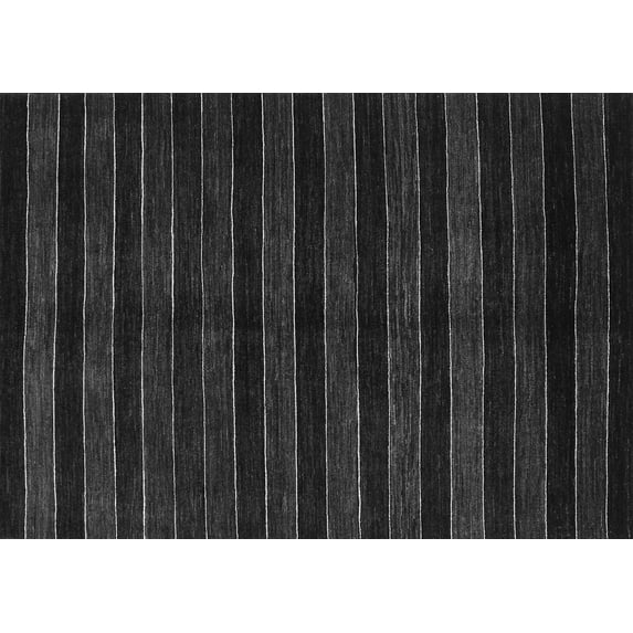 Ahgly Company Indoor Rectangle Abstract Gray Contemporary Area Rugs, 8' x 10'