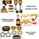thumbnail image 4 of New Year Photo Props 20Pcs for Decoration Use Xmas Party Photography Decor, 4 of 5