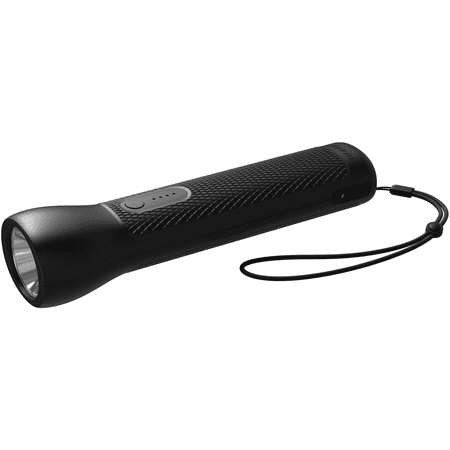 mophie - Powerstation Go Rugged Flashlight with Built-in Battery Charger & Car Jump Starter - Black