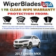 thumbnail image 2 of 2017 Lincoln MKX Beam Wiper Blades Wipers w/1yr Warranty (Set of 3) w/Rear Wiper (WiperBladesUSA), 2 of 5
