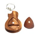 thumbnail image 1 of Plumillas de guitarra 2 piezas de púas de madera para guitarra con caja de púas de madera para guitarras eléctricas acústicas. púa. bajo. ukelele. herramienta de instrumentos musicales Tomshoo Plumillas de guitarra, 1 of 6