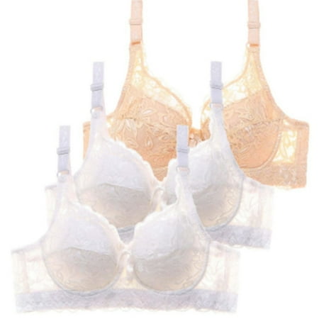 Baodmurt Bras Set for Women Lounge & Sleep Adaptive Lingerie  Underwear  White1 30C