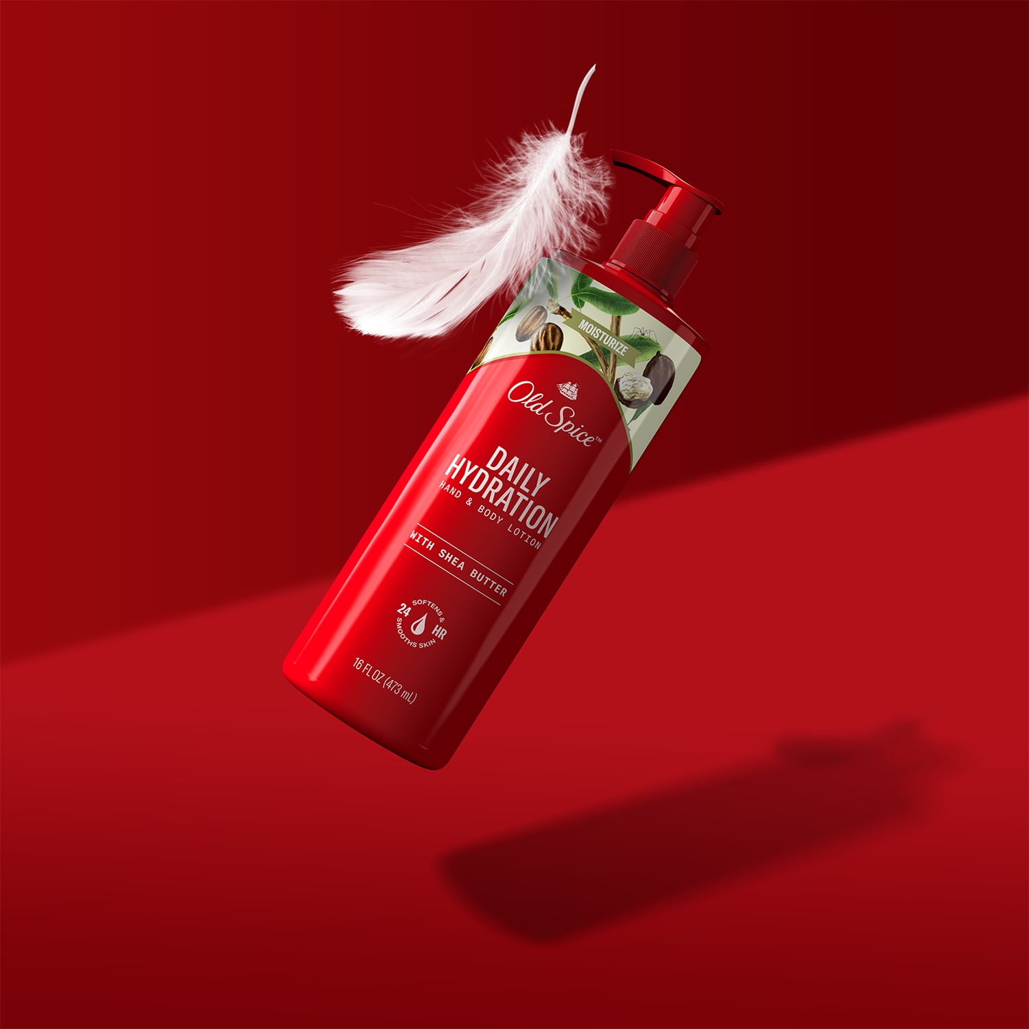 Old Spice Daily Hydration Hand & Body Lotion for Men with Shea Butter, 16.0 fl oz