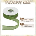 thumbnail image 2 of Uxcell Burlap Wired Ribbon 1" x 10 Yard Wired Edge Ribbon Woven Strap, Deep Green, 2 of 7