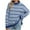 Blue, variant on COM1950s Sweaters for Women, Women's Fall Clothes, Women's Fall Winter Fashion Casual Knitting Long Sleeve Round-Neck Sweater, Fall Sweaters for Women, Long Sweaters for Women, Women's Fall Fashion