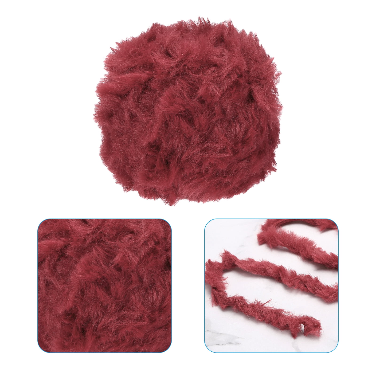 BEEFLYING 32 Yards De Fil De Fourrure De Vison Doux Fil épais Et