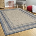 thumbnail image 2 of 5' x 8'  Grey or  Denim Bordered UV Treated Area Rug, 2 of 4