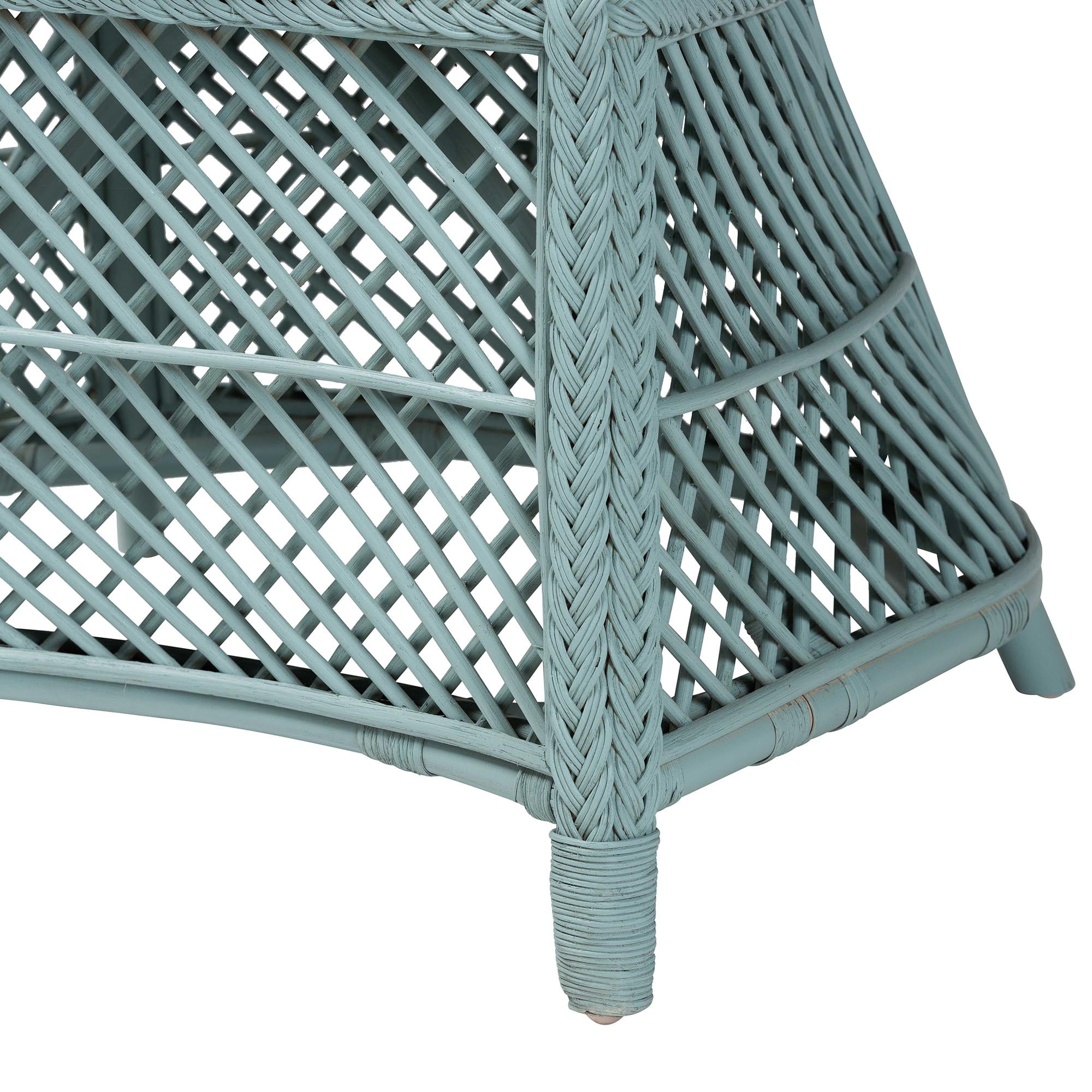 bali & pari Casilda Boho Arm Chair, Pastel Cyan
