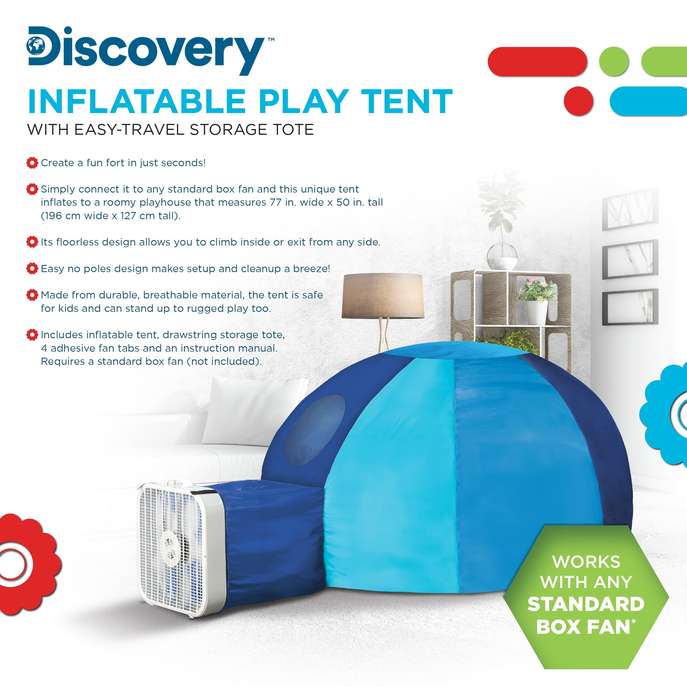 Discovery Toy Inflatable Dome Tent