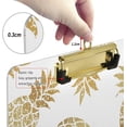 thumbnail image 4 of FMSHPON Golden Pineapple Clipboard Hardboard Wood Nursing Clip Board and Pull for Standard A4 Letter 13x9 inches, 4 of 7