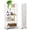 White, variant on Yuanmin 3-Tier Foldable Storage Shelf With Wheels, Metal Collapsible Rolling Cart,White
