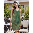 thumbnail image 5 of Ekouaer Nightgowns for Women Sleeveless Night Gown V Neck Sleep Shirt Chemise Night Shirt Soft Sleep Dress, 5 of 6