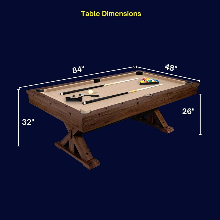 Rockford 7' Multi-Game Table - without Benches
