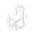 thumbnail image 5 of Furniture of America Ervin Industrial Side Chairs - Set of 2, Natural, 5 of 5