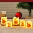 thumbnail image 5 of putnchl Christmas LED Electronic Candle Set Christmas Eve Carnival Ornaments Christmas Decoration Atmosphere Candle Light 6PC, 5 of 5
