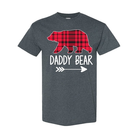 Inktastic Plaid Daddy Bear with Arrow T-Shirt
