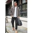 thumbnail image 3 of COOFANDY Mens Long Sleeve Flannel Shirts with Pocket Lightweight Casual Button Down Shirt Work Shirts for Men, 3 of 6