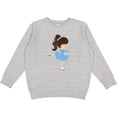 thumbnail image 2 of Inktastic Figure Skating, Ice Skating Girl, Brown Hair Youth Sweatshirt, 2 of 4