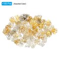 thumbnail image 3 of Uxcell Flower Bead Caps, 100Pcs 11x8mm Hollow Metal Spacer Bead End Caps Multicolored, 3 of 6