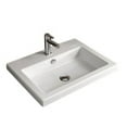 thumbnail image 2 of Nameeks Tecla CAN01011-One Hole Tecla 23-5/8" Ceramic Wall Mounted / Drop In Bathroom Sink, 2 of 2