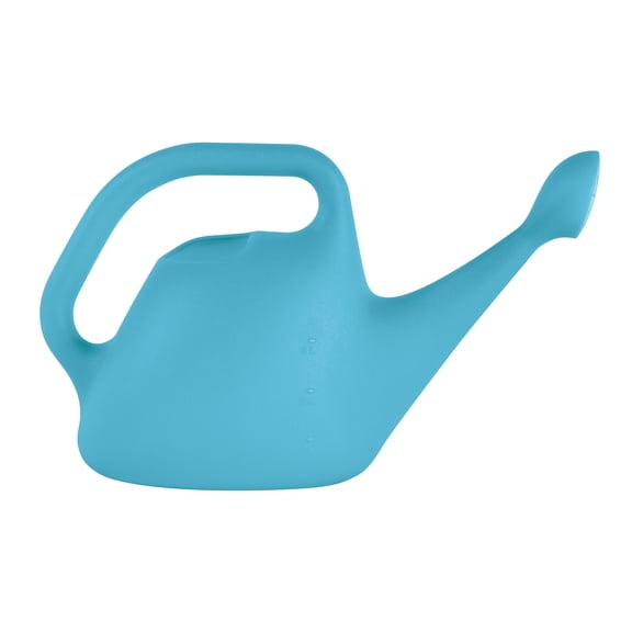 Bloem Translucent Plastic Watering Can: 1 Gallon, Indoor/Outdoor with Loop Handle, Bluebonnet