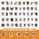 thumbnail image 4 of Pegatinas de vinilo impermeables de anime para perros, 100 unidades por lote, 4 of 5